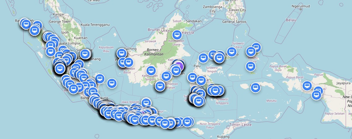 Peta Sebaran Pengguna Kaslink